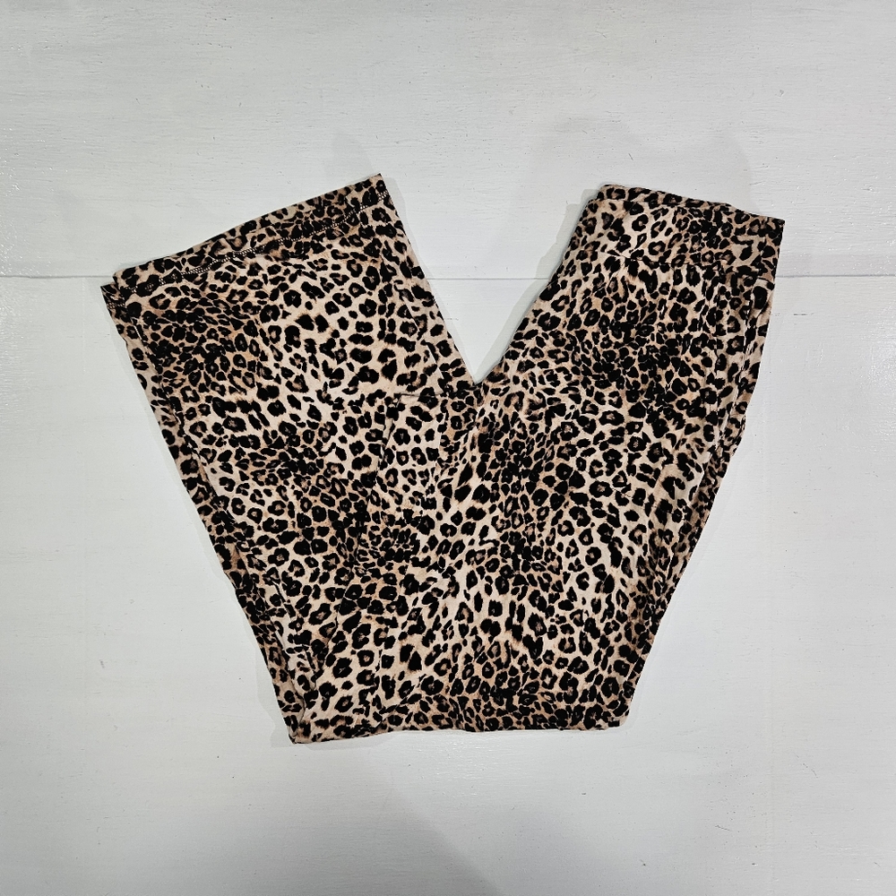 Soma leopard print lounge pants women's size small